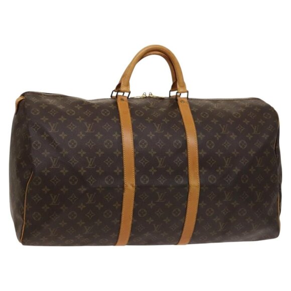 LOUIS VUITTON Monogram Keepall 60 Boston Bag M41422 LV Auth BD2116 - Picture 1 of 16